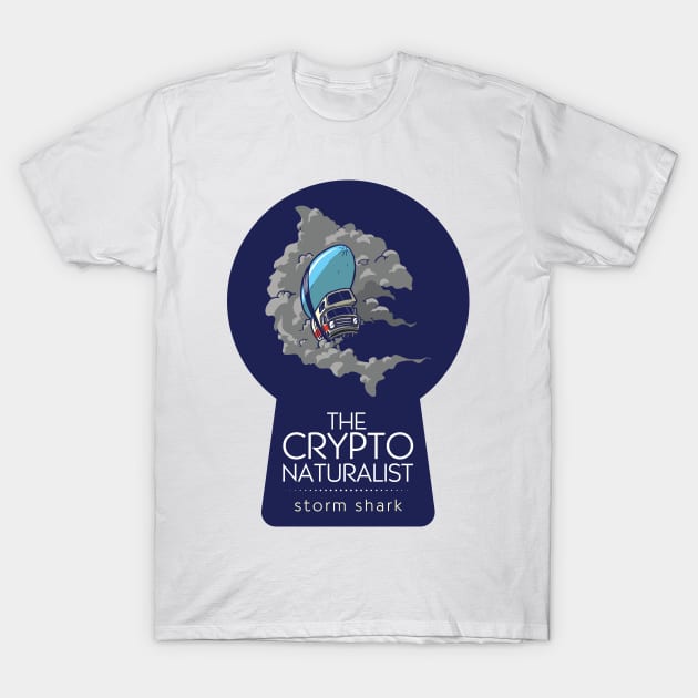 Storm Shark T-Shirt by Cryptonaturalist